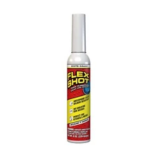 Flex Shot Rubber Adhesive Sealant Caulk, 8-oz, White Adhesive Caulk