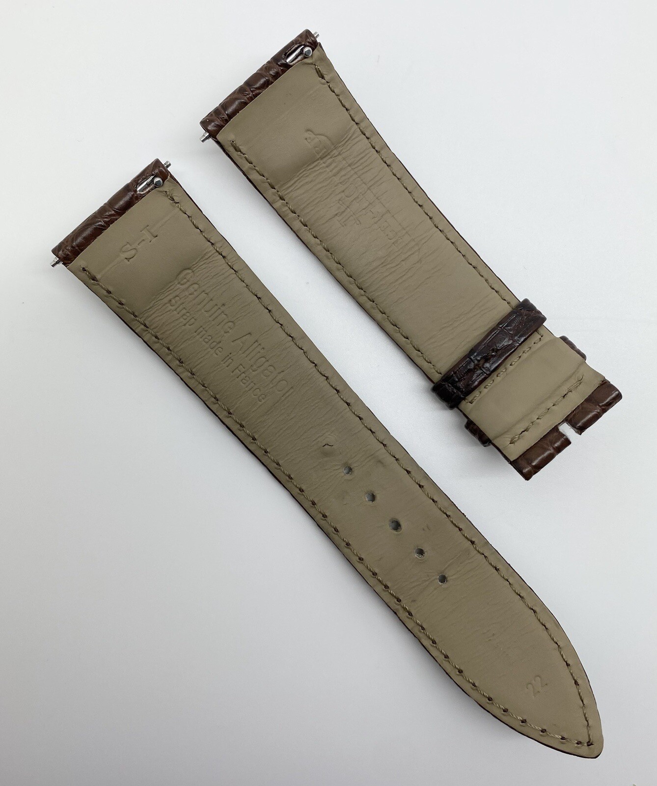 Authentic Jaeger LeCoultre 22mm x 20mm Brown Alligator Watch Strap Band