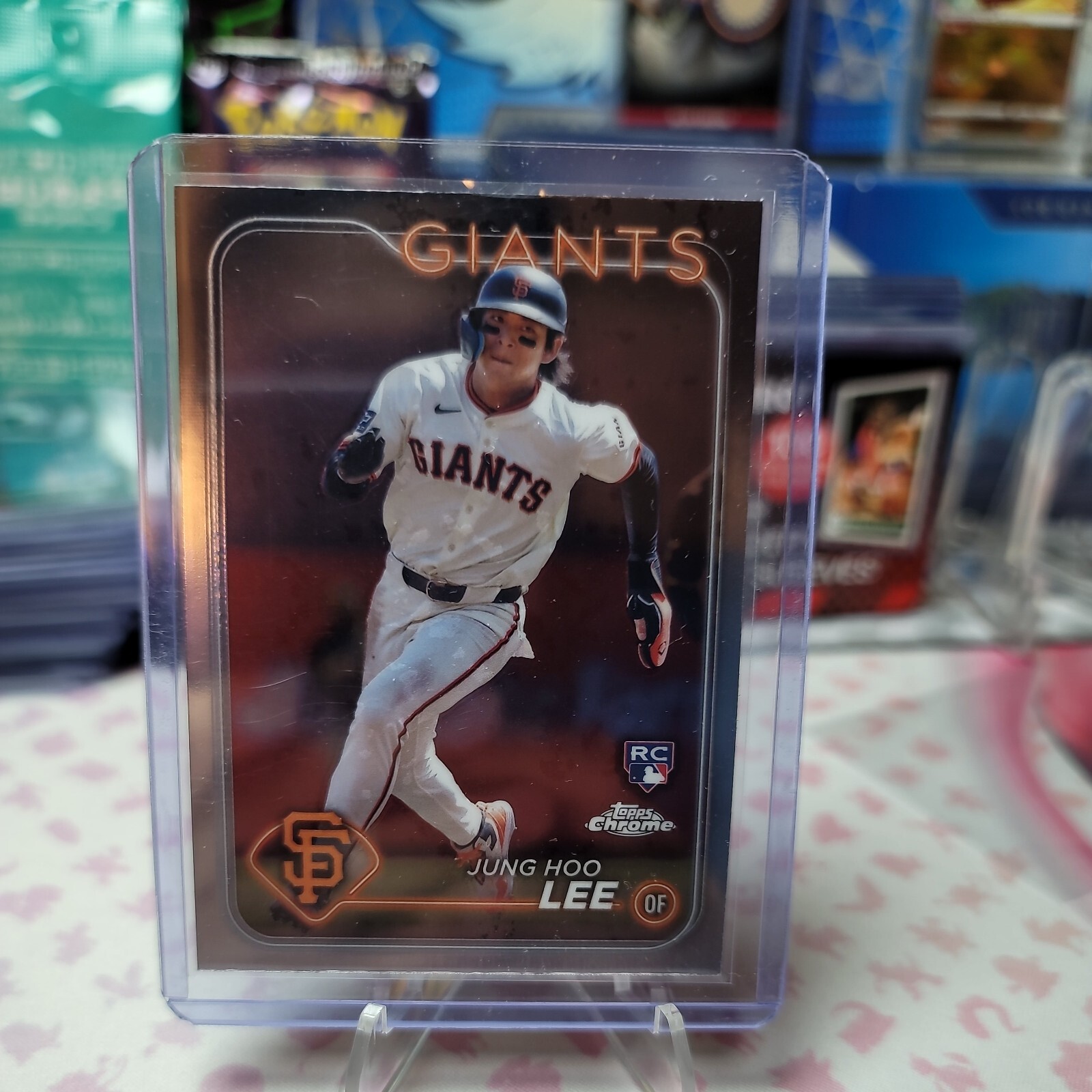 JUNG HOO LEE 2024 Topps Chrome Giants Rookie Card #201