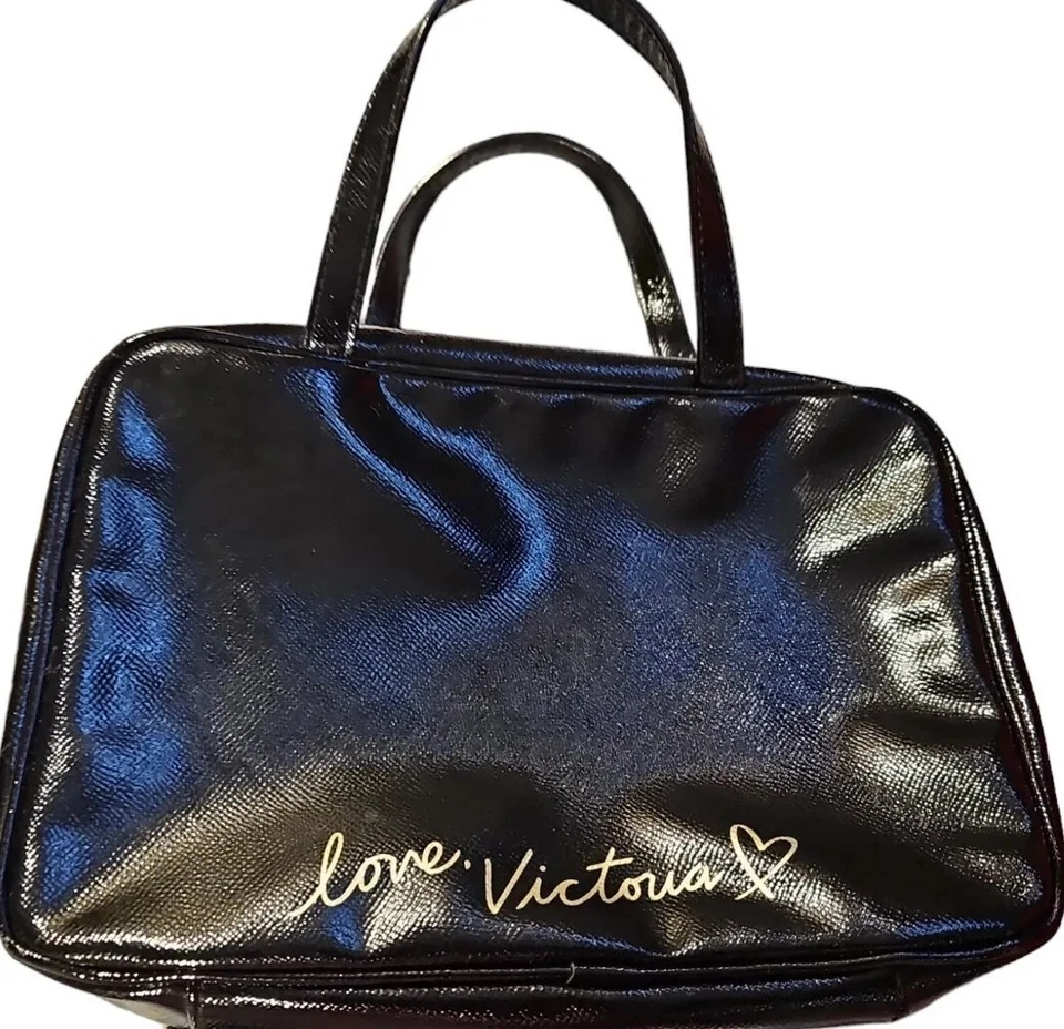 Bolsa de cosméticos Victoria's Secret maquillaje de viaje artículos de tocador corte láser jetsetter F02 Foto 2 de 4