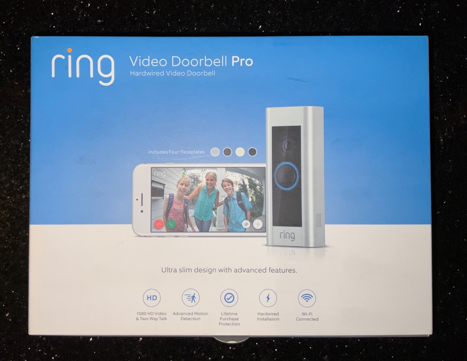 Ring Video Doorbell Pro Hardwired HD Security Camera with Motion Detection-image