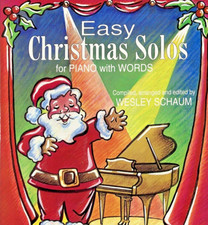 Vintage Piano Sheet Music Schaum Easy Christmas Solos Santa Silent Night Jingle