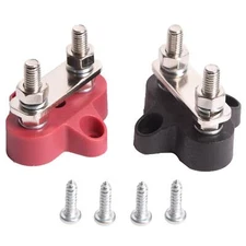 2PCS Battery Power Distribution Terminal Block 48V DC for Truck Car RV Boat