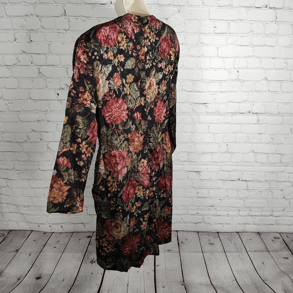 De Colección Dawn Joy Moda Imitación Cami Plisada Falda Forro Floral Embellecido Botones 12 Foto 3 de 4