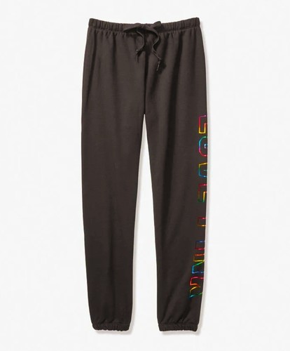 Victoria's Secret PINK EVERYDAY LOUNGE CLASSIC PANT RAINBOW FOIL M rare campus - Picture 4 of 5