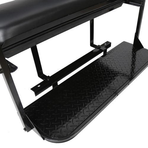 Flip Rear Seat Kit Back Seat For 2000-2013 Club Car DS Golf Cart Folding Black - Picture 9 of 13