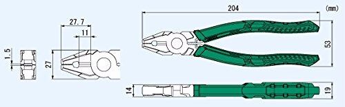 ALICATES DE EXTRACCIÓN DE TORNILLOS INGENIERO PZ-59 Neji-Saurus RX de Japón - Imagen 4 de 5