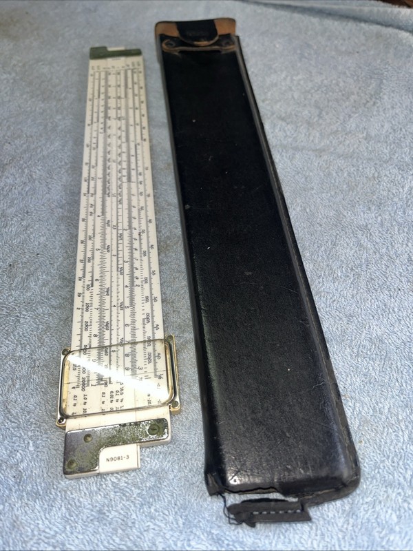Keuffel & Esser Company, 1947, DORIC K & E, Slide Rule, N9081-3  & Case