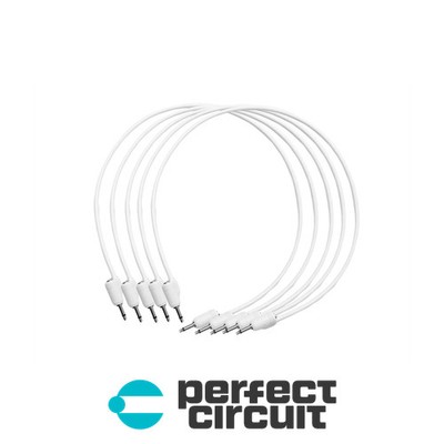 Tiptop White Stackcable Patch Cable (5-Pack) 50CM EURORACK NEW PERFECT CIRCUIT