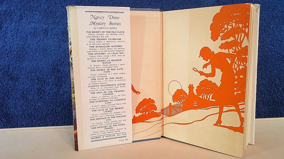 NANCY DREW NO SPINE SYMBOL INTERNALS MESSAGE IN THE HOLLOW OAK 1936C-6 M. WIRT - Image 3 of 4