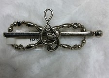 Small Lilla Rose Flexi Hair Clip I Love the Symphony Silver New w Tag