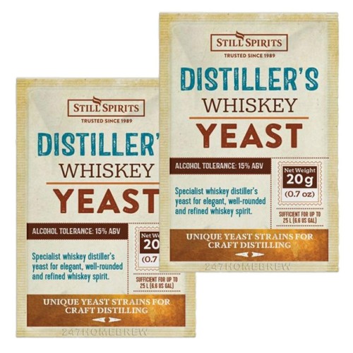 2x Still Spirits Distillers Whisky Hefe 20g für 25L 15% Vol.