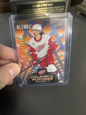 ‘24-25 UD Allure Colorful Futures Orange Spectrum Moritz Seider Red Wings 35/199