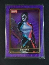 Domino 2025 Topps Chrome Deadpool Purple Wave 045/250 Comic Accurate [2hk