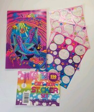 Vintage Lisa Frank Dolphins My Sticker Collection Book Album w/Stickers Inside 