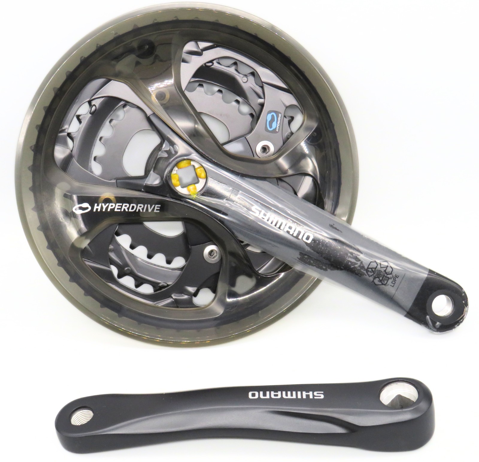 Shimano Crankset FC-M361 7/8 Speed 48-38-28 Tooth 175mm With Chainguard -H