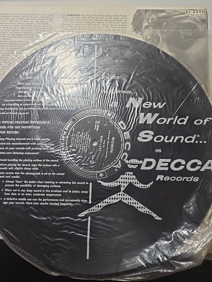 Burl Ives Women Folk Songs About The Fair Sex DL 8246 Vinyl LP 1956 Foto 3 de 4