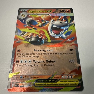 Mega Camerupt ex 022/132 Me01: Mega Evolution Holo Nm