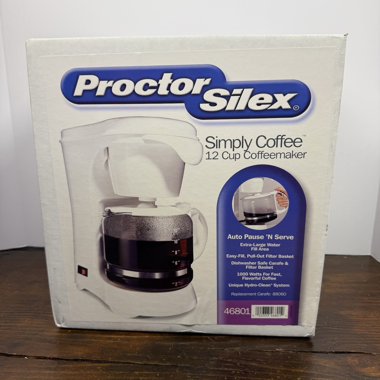 12-cup White Model #46801 W/ Auto Pause Nos