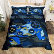 Games Comforter Cover Full Size,Gamepad Bedding Set for Boys,Kids Video Games...