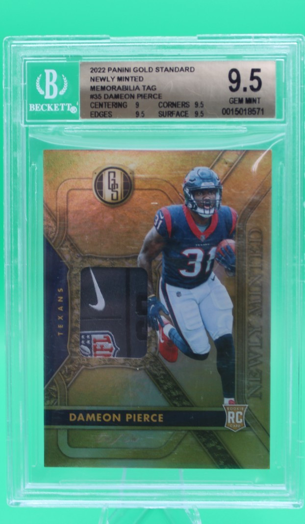 Dameon Pierce Panini Gold Standard Newly Minted Memorabilia #NMMDPI Base