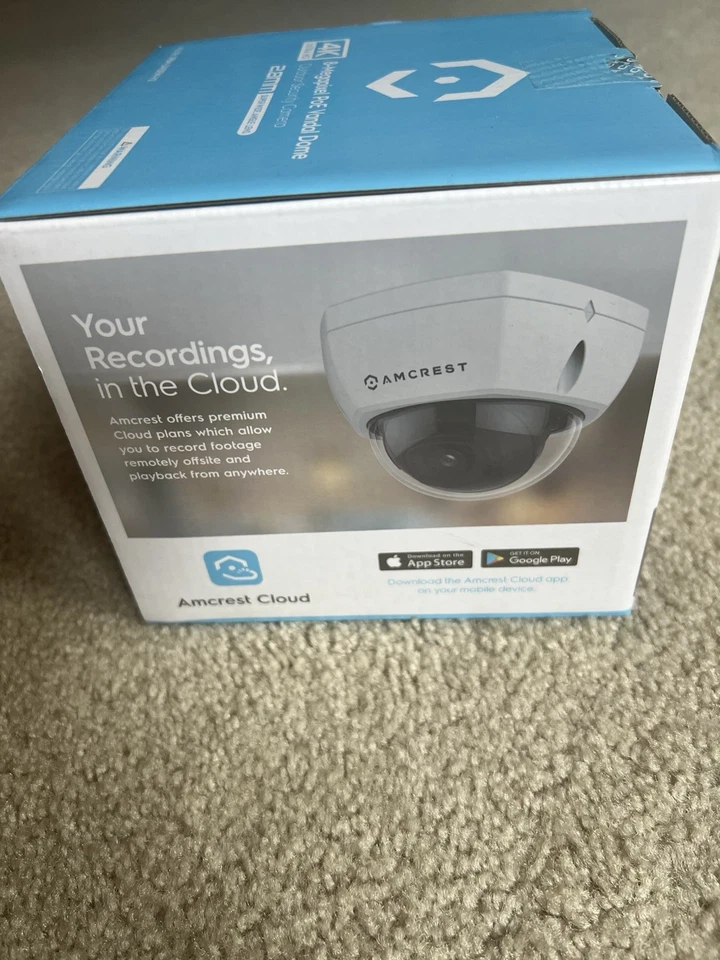 Amcrest 8MP PoE Vandal Dome Outdoor Security Camera 2.8mm Super Wide Angel Lens - Image 3 of 4