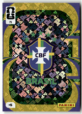 Panini FIFA World Cup Adrenalyn 2026 N° 71 Écusson De L'Équipe Du Brésil