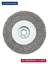 Crimped Wire Wheel Brush 4in 5/8-11 Threads Arbor for 4-1/2" Angle Grinder Metal