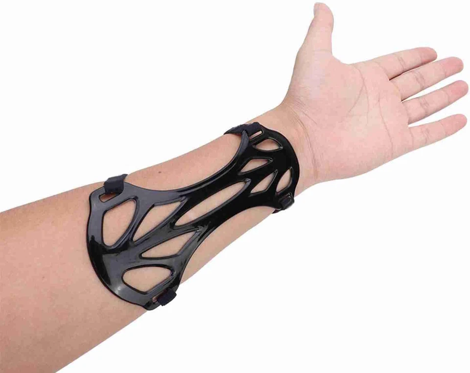 Protector de brazo protector de nailon de carbono ajustable para exteriores tiro con arco Foto 4 de 4