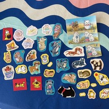 80s Stickers Vintage Lot Of CATS  DOGs Hallmark, American Greeting Card Co.