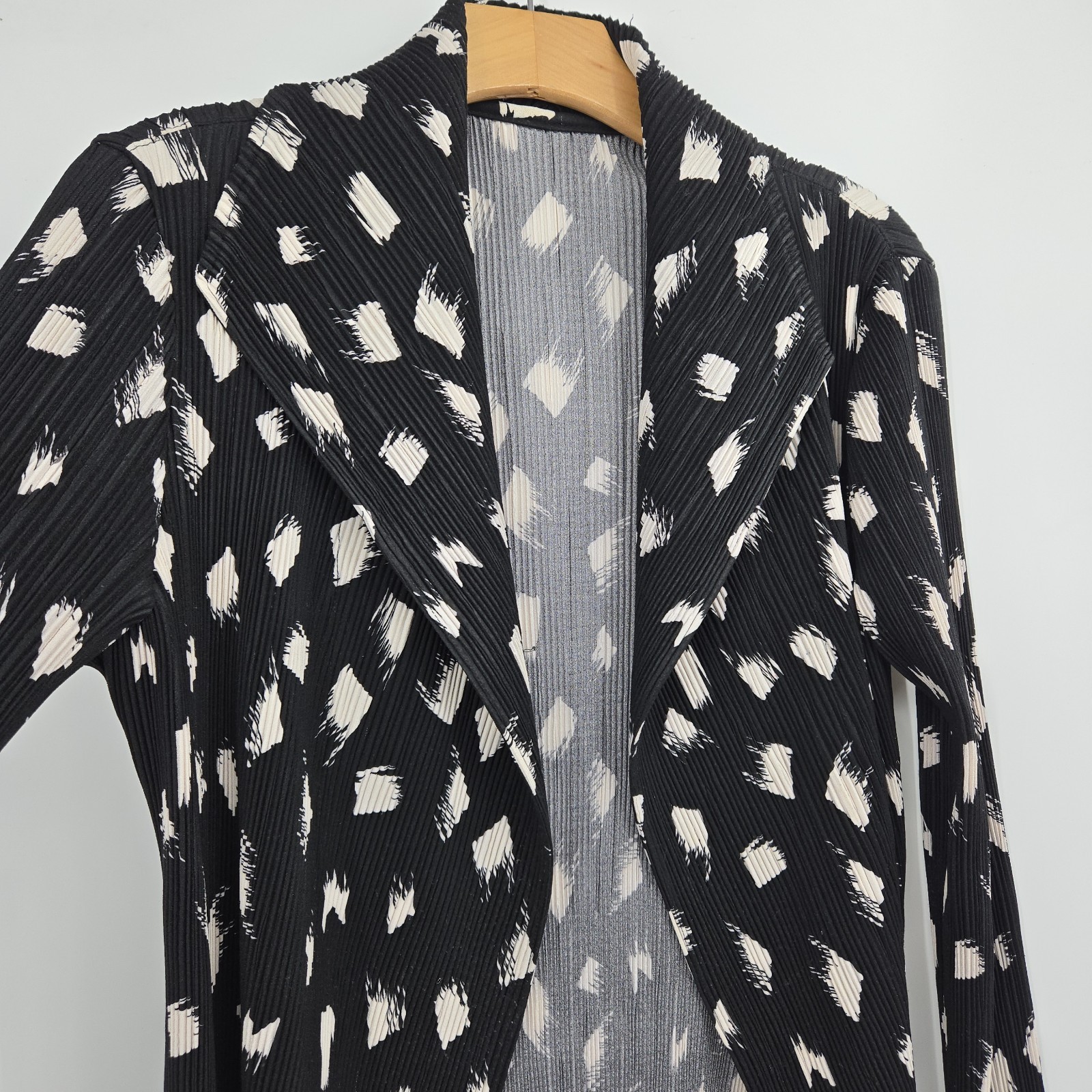 Vanite Couture Duster Jacket One Size Pleated Bla… - image 6