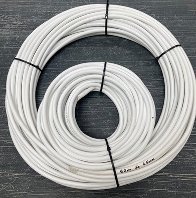 5-adrig 1,5mm Flex weiß 52m und 62m