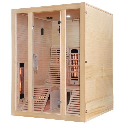 Sanotechnik OSLO Infrarotkabine für 2 Personen Wärmekabine 150x150x200 cm