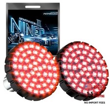 1157 LED Turn Signal Bulbs Red, 2" Bullet Motorcycle Blinkers 500 1157 red