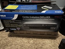 RCA VHS/DVD Recorder Player 6 Head Black No Remote Tested Works Model DRC8335