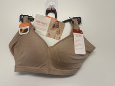 Warners Bra Womens Medium Beige Wireless Lightly Lined Blissful Benefits - NWT