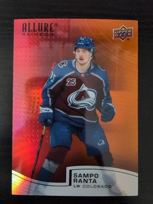 2021-22 Upper Deck Allure Hockey Sampo Ranta Rainbow Red/Orange 