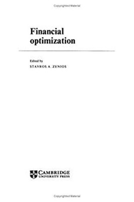 Financial Optimization Hardcover