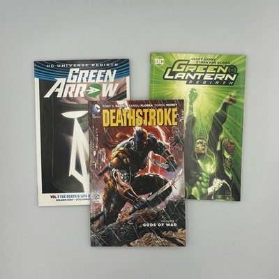 DC Comics 3 TPB Lot Deathstroke Green Arrow Green Lantern