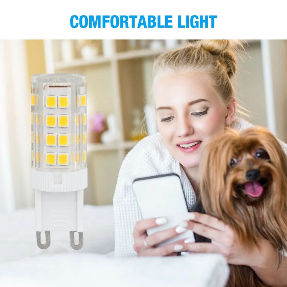 5/10/20 X G9 7W LED Corn Bulb Lamp 6000K 51-SMD Daylight Home Decoration Lights - Image 2 of 4