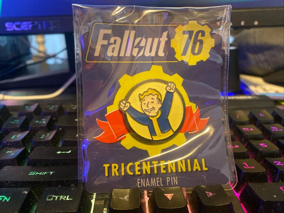 Fallout 4 и Fallout 76 коллекционный набор из 5 булавок - Bethesda эксклюзивный ящик для добычи - Изображение 4 из 4