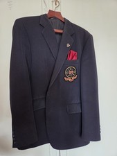 VINTAGE CLAPHAM COMMON GOLF CLUB NAVY BLAZER WITH BADGE SIZE 44