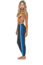 Aviator Nation 5 Stripe Joggers Pull On Inseam 27 Women Sz Small Lounge Active
