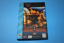 SUPREME WARRIOR FOR SEGA CD COMPLETE & TESTED WITH REGISTRATION CARD!