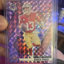 2025 Panini Mosaic Prizm Brock Purdy San Francisco 49ers #221 Football Card