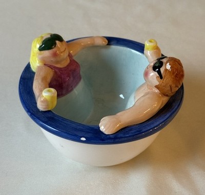 Vintage Lotus Pool Party Chip and Take A Dip Hot Tub Cup Ceramic Replacement