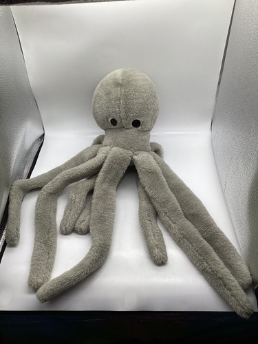 Nanco BIG 19" 8 Legs Ocean Sea Plush Stuffed Animal Gray Octopus No Tag - Picture 1 of 5