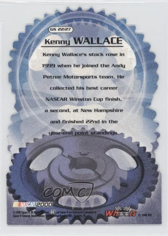 2000 Wheels High Gear Gearshifters Kenny Wallace #GS22 - Image 2 of 2