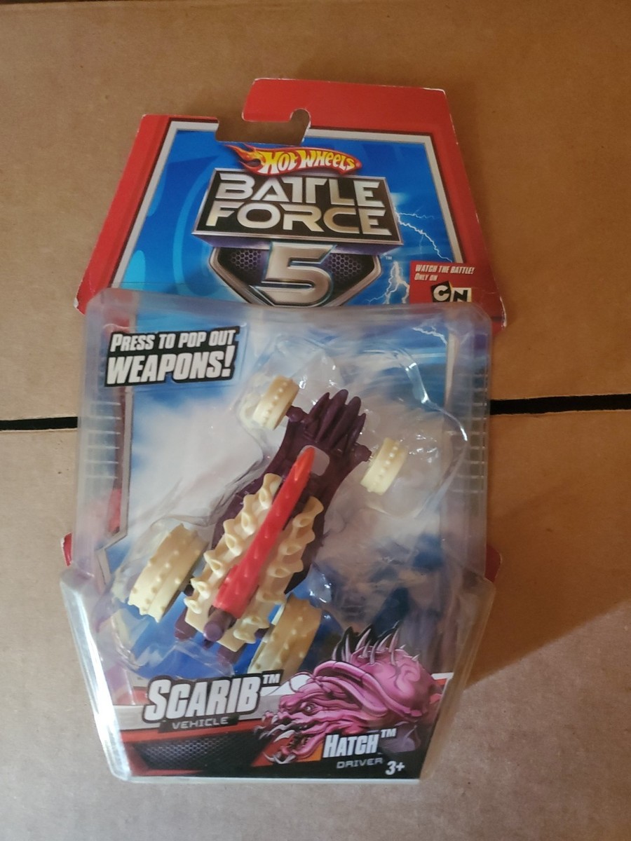 2011 Hot Wheels Battle Force 5 SCARIB Pull Back & Race HATCH | eBay