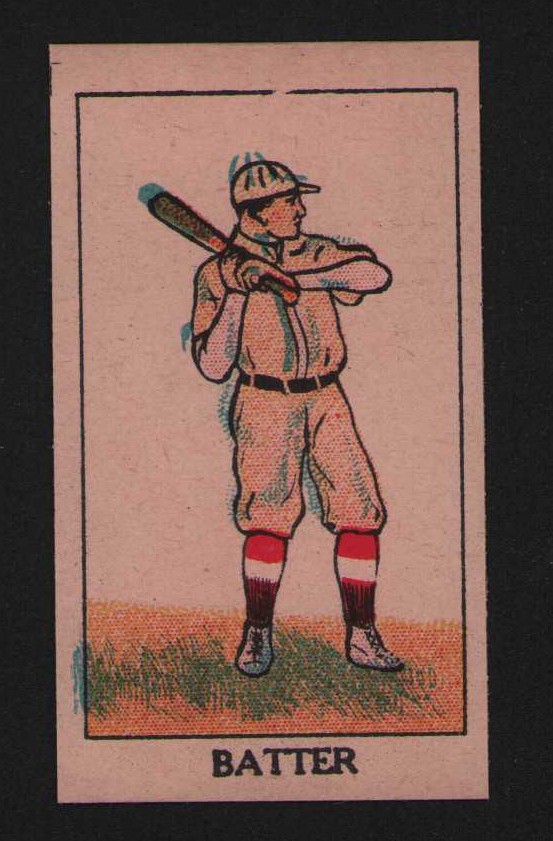 1919 W552 Mayfair Novelty Strip Card Position Baseball Players U
